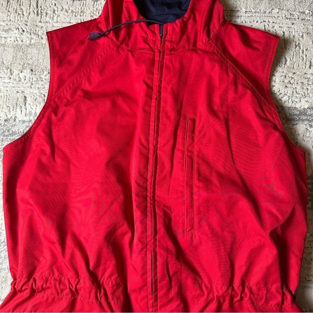 Ralph Lauren Reversible Hooded Utility Vest Red & Navy – Women’s Size M - Picture 4 of 11